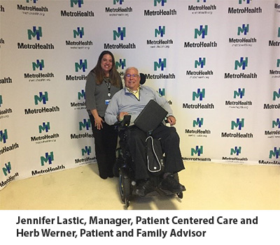 Jennifer Lastic, Manager, Patient Centered Care and Herb Werner, Patient and Family Advisor