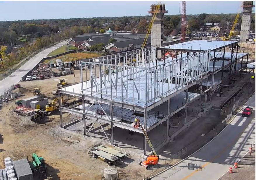 MetroHealth Central Utility Plant under construction