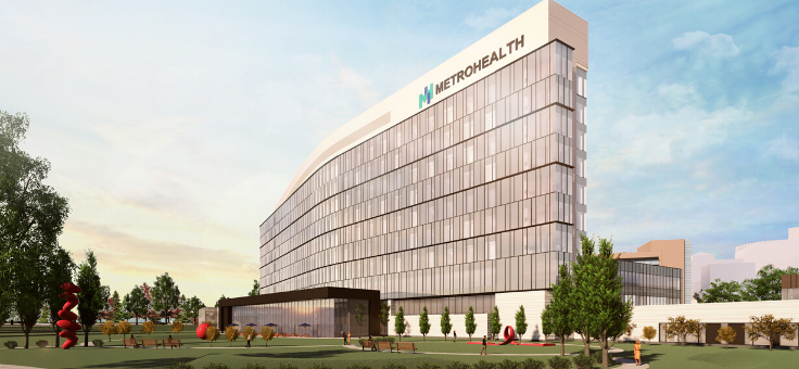 MetroHealth broke ground on its new hospital in 2019. 