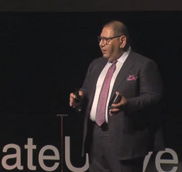 Akram Boutros MD presenting at TED Talk