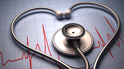 Stethoscope and Heart Test