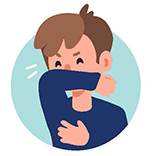 Cover coughs and sneezes to stop the spread of COVID-19.