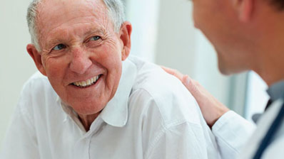 Man with doctor