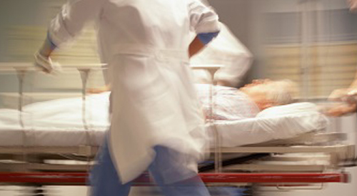 Patient on Gurney