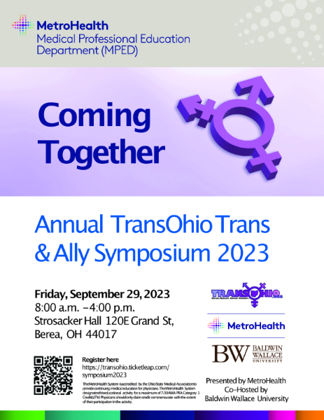 Coming Together Annual TransOhio Trans and Ally Symposium 2023