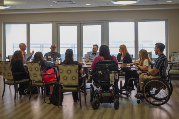 A collaborative meeting with the Reeve Foundation at the Adaptive Intimacy Lab