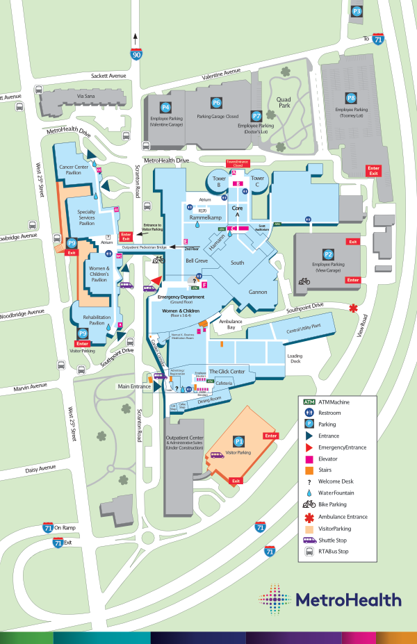 MetroHealth Campus Map