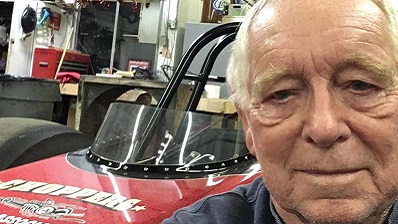 Dennis King pictured with one of his cars