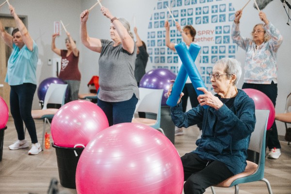 A Spry Senior exercise class