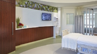 Artist's rendering of room in new Birthing Center