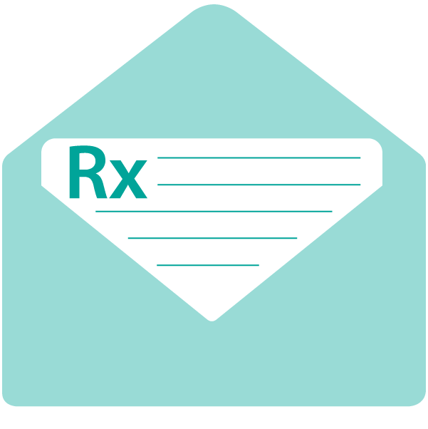 Envelope With Prescription Icon