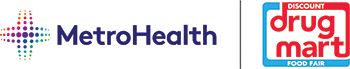 MetroHealth and Drug Mart logo