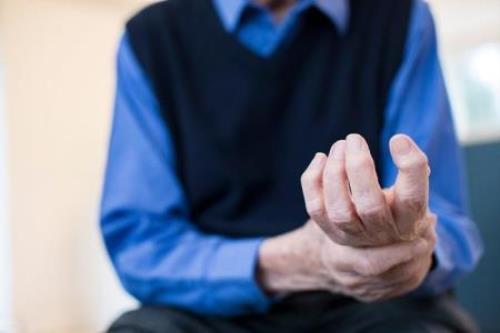 elderly man with arthritis