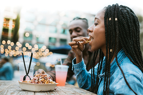 woman eating