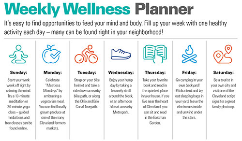 Weekly Wellness Planner The MetroHealth System