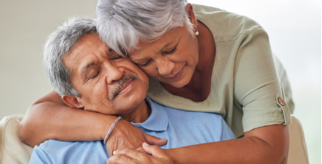 Stroke Prevention Couple Holding Each Other