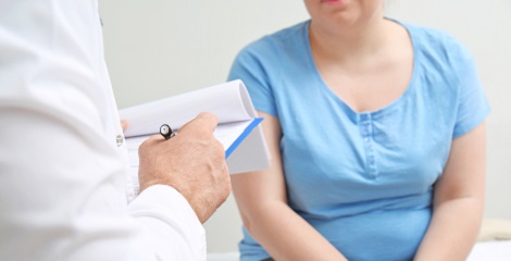 woman in doctor office