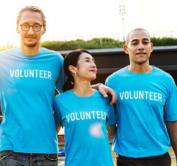 Volunteers at event