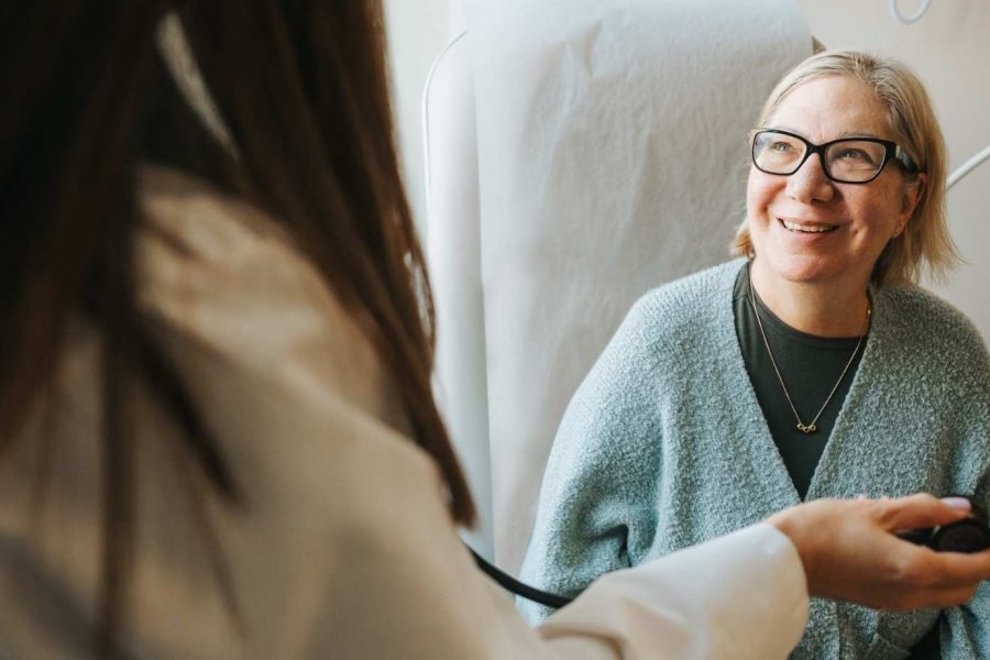 woman at appointment