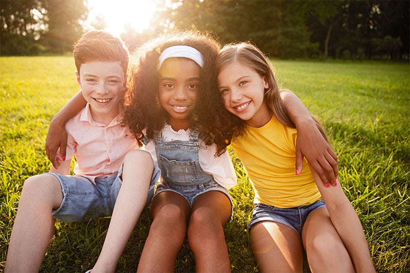 Kids in the sun