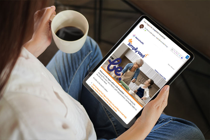 Woman Reading Be SimplyWell Newsletter