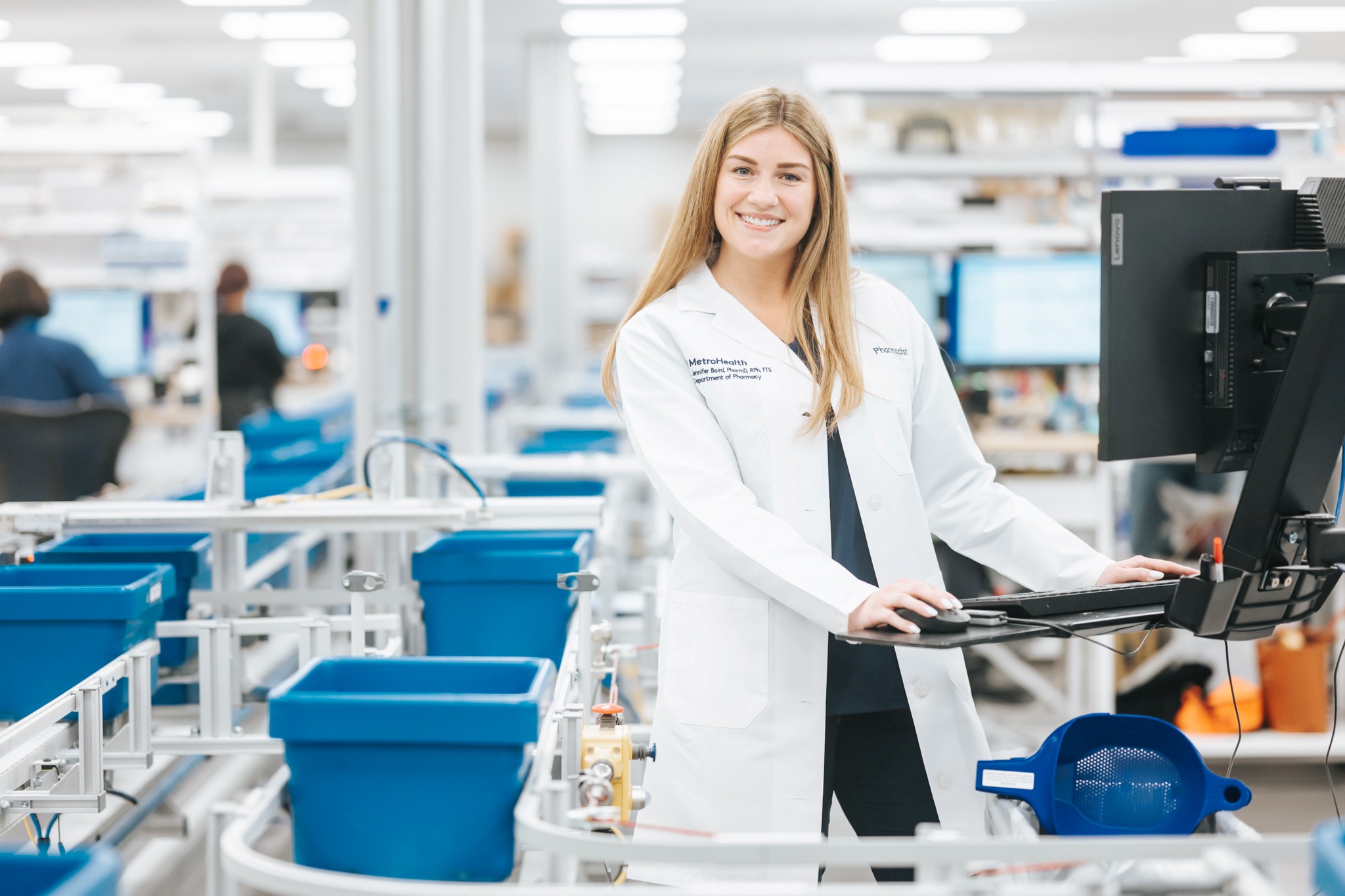 Pharmacist working in the home delivery pharmacy