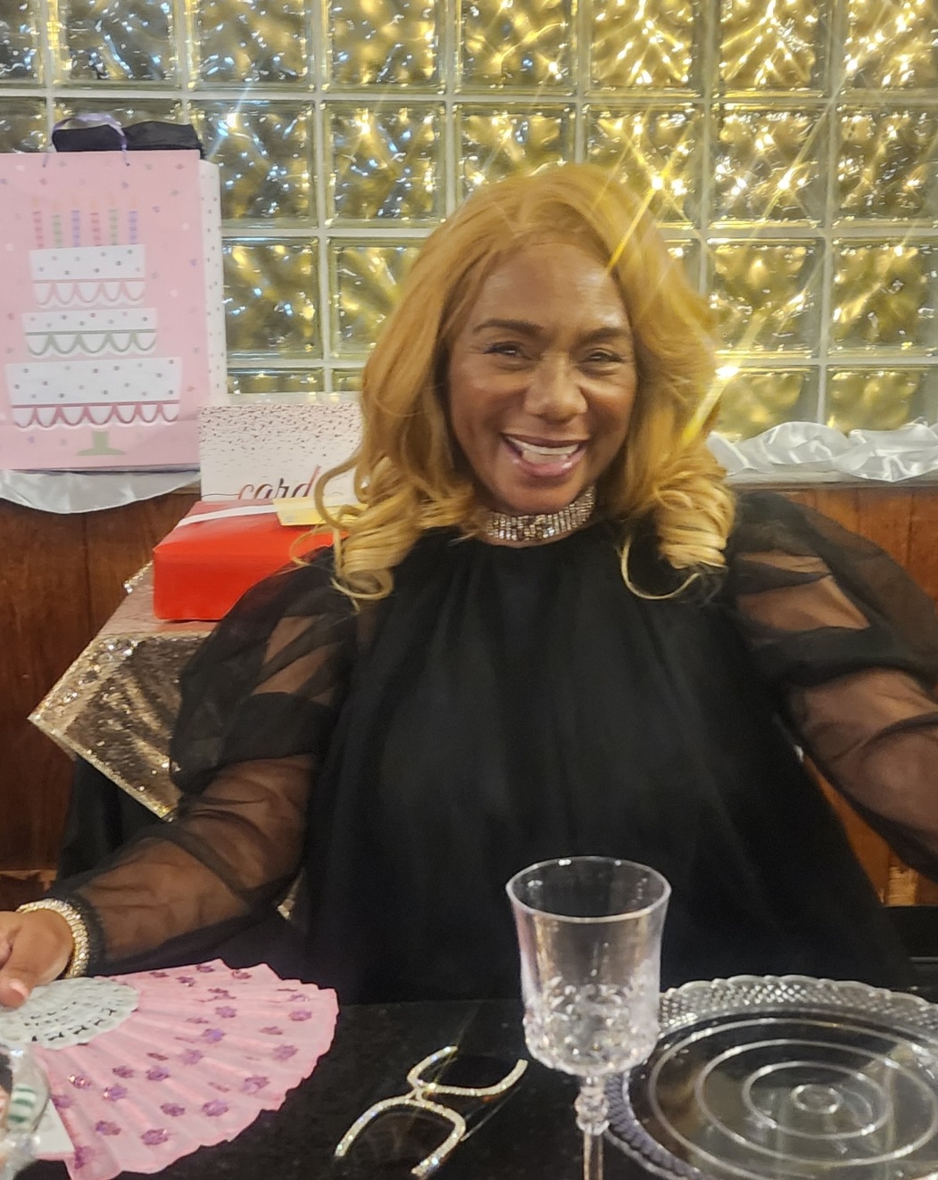 Denise celebrating birthday
