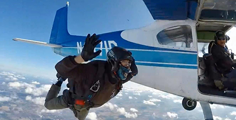 skydiving