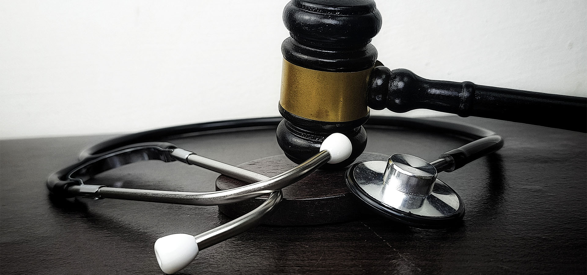 Stethescope and gavel