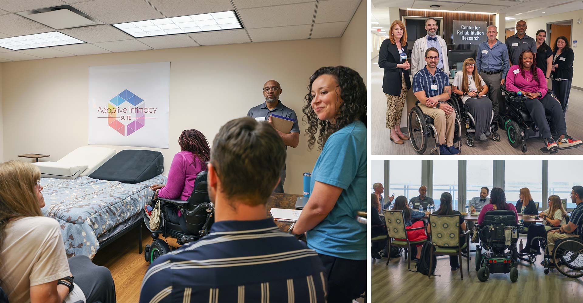 MetroHealth team touring the Adaptive Intimacy Lab