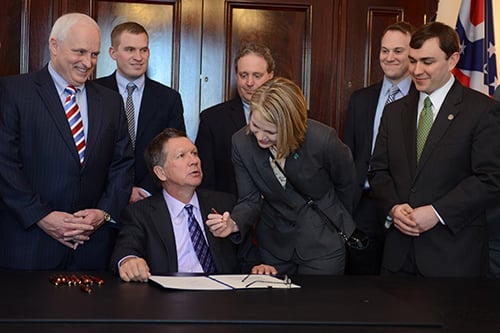 Dr. Papp with Governor Kasich