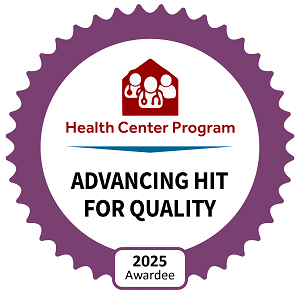 2025 Community Health Quality Recognition Advancing HIT for Quality badge
