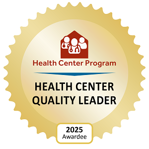 2025 Community Health Quality Recognition Health Quality Leader badge