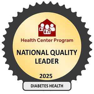 2025 Community Health Quality Recognition National Quality Leader badge