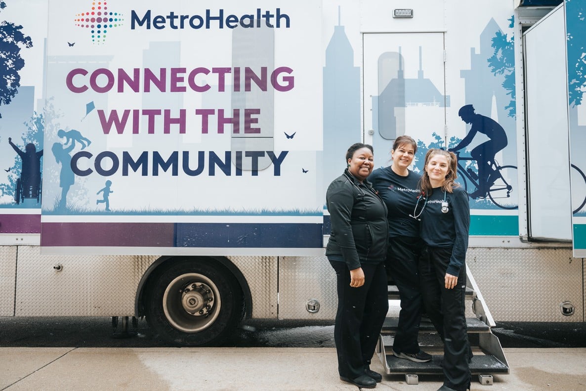 MetroHealth School Health Program providers and vehicle