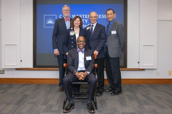 Group photo of Dr. Thornton and MetroHealth leadership