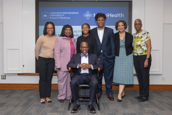 Group photo of Dr. Thornton and family