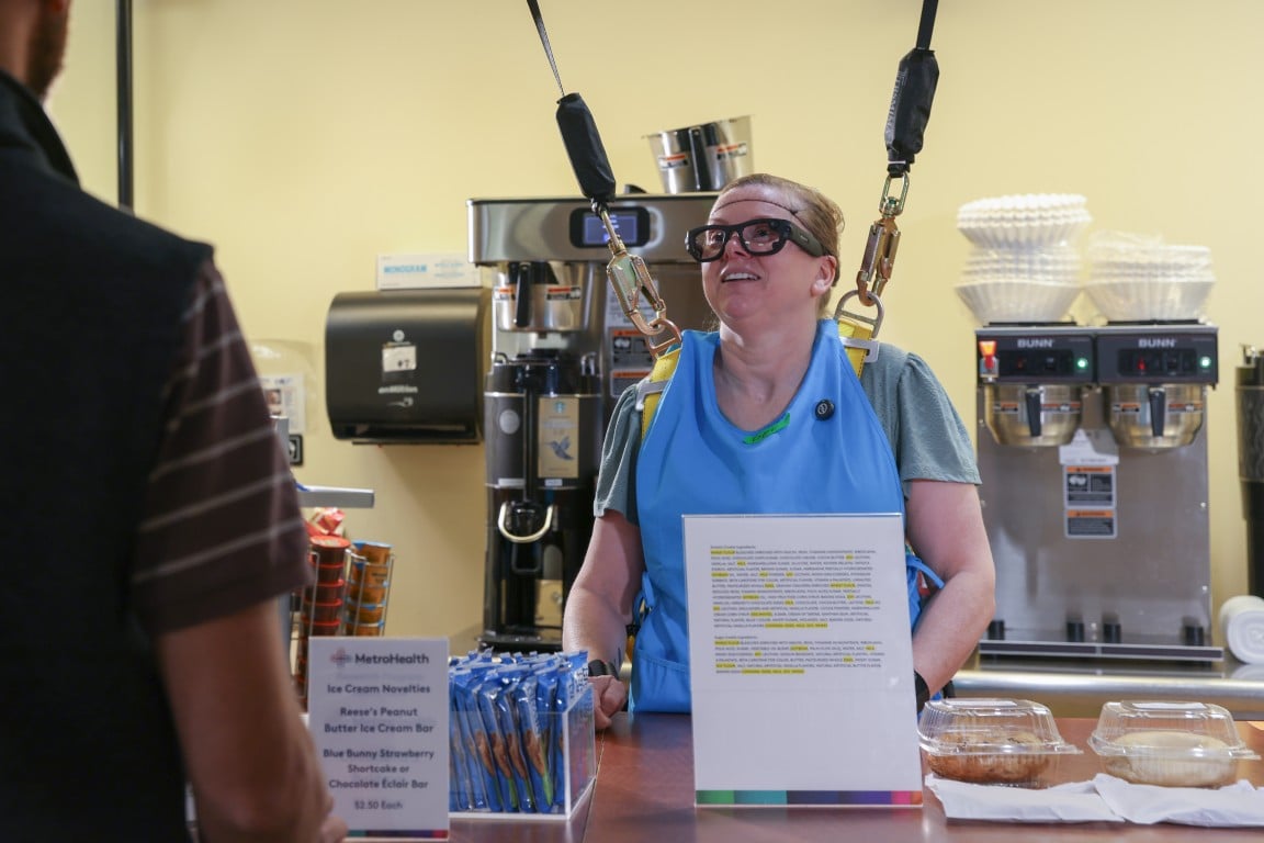 Dee Cottrell in the Metro Café