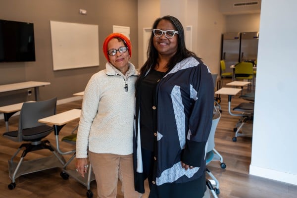 Linda Hunter and Renee Harris