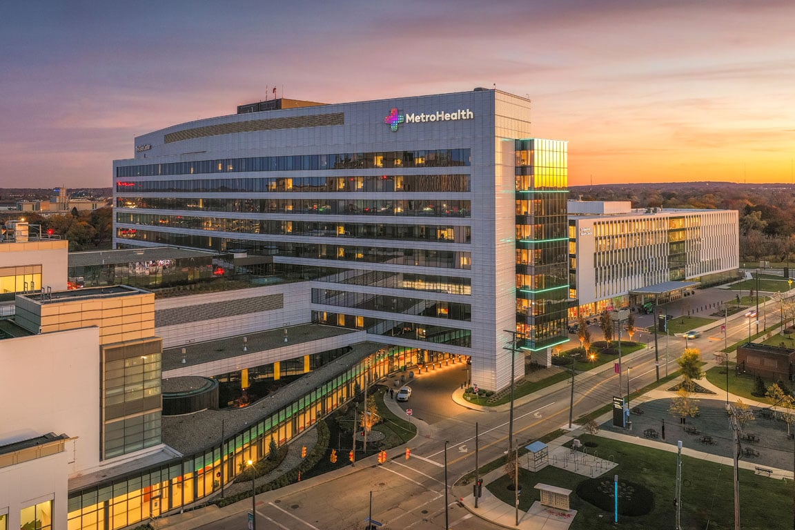 Exterior of MetroHealth Main Campus