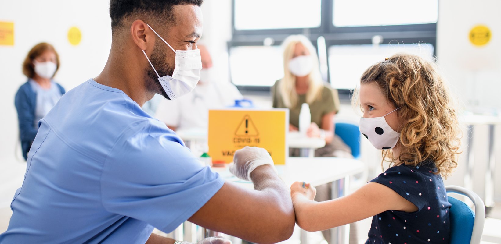 Infectious Disease doctor with patient