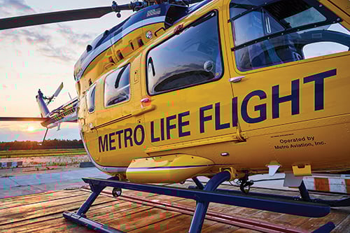 Life Flight helicopter profile