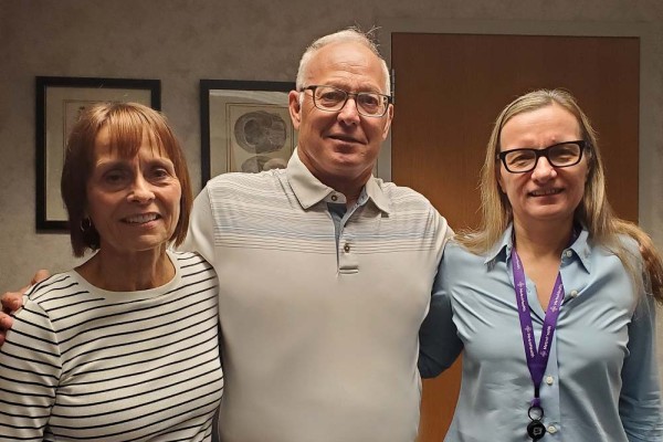 John Soisson and his family