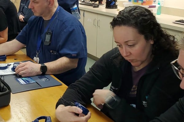 MetroHealth therapists conducting tests