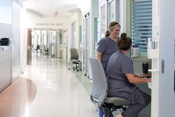 NICU nurses station