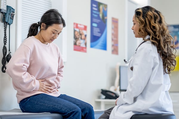 patient meeting with doctor