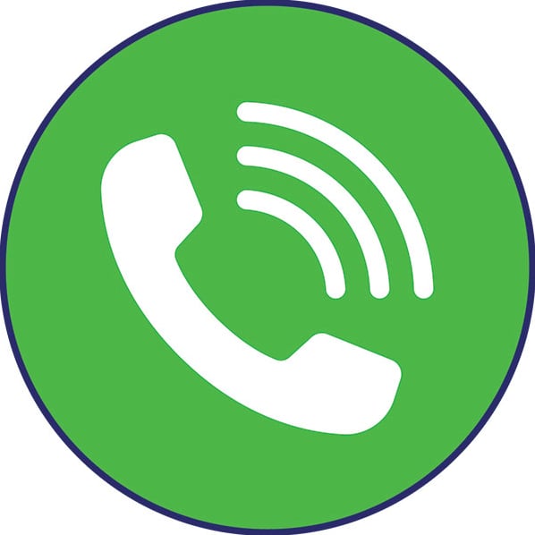 Icon of a phone making a sound