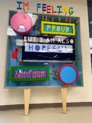 Mood board in the Inpatient Playroom