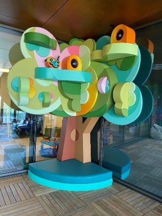 Tree sculpture in the Tree House