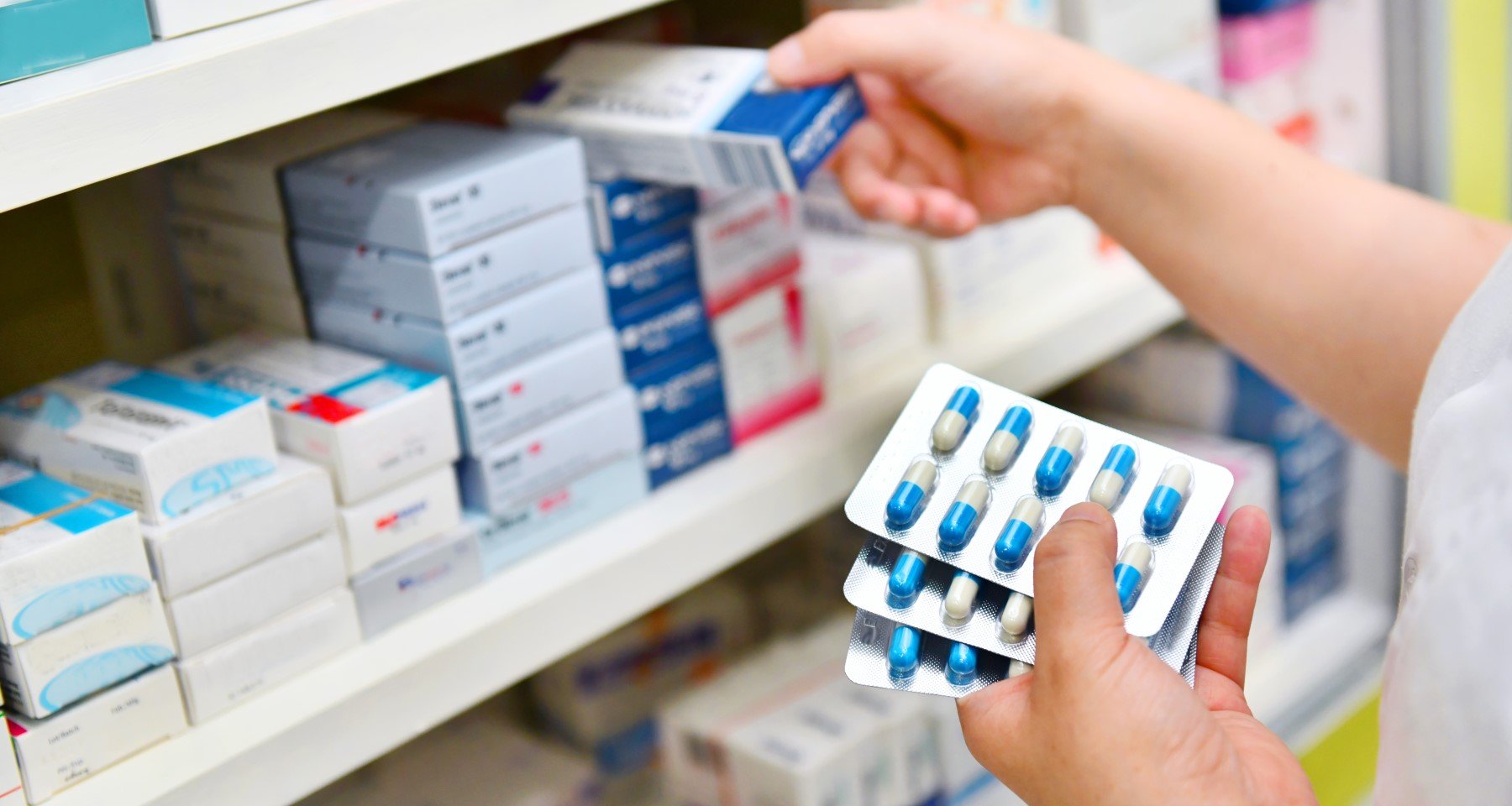 Prescription medicine at pharmacy